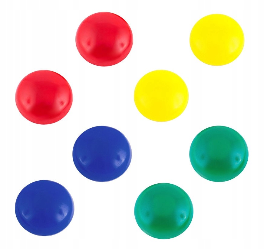 Okrągłe magnesy do tablic lodówki 8 sztuk 20mm