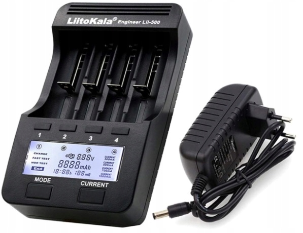 LiitoKala Lii-500 Ładowarka akumulatorów Li-Ion Aa