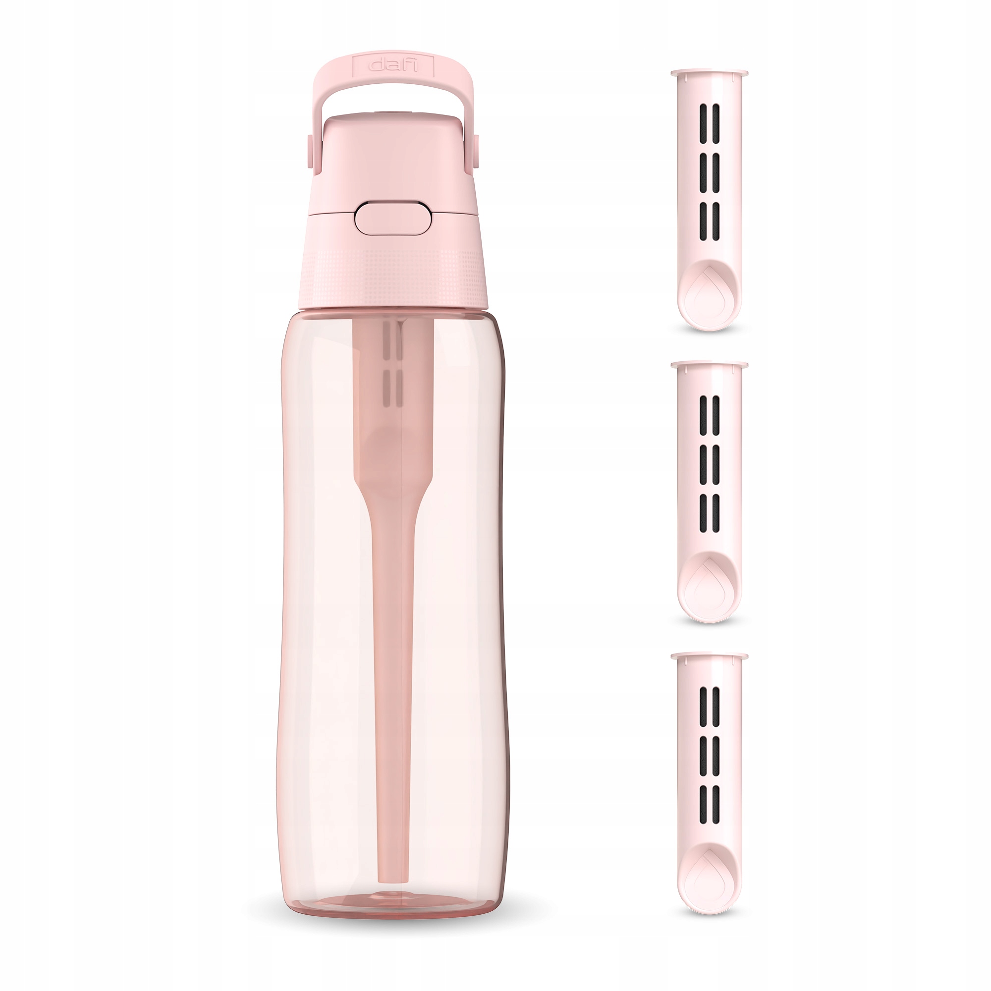 Butelka Filtrująca Dafi Solid 0,7 Baby Pink z 4 Filtrami