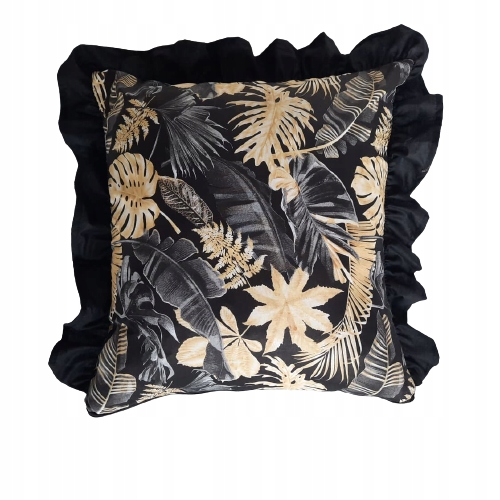 Povlak na polštář Falbanki Monstera Zlatý 80x150 cm