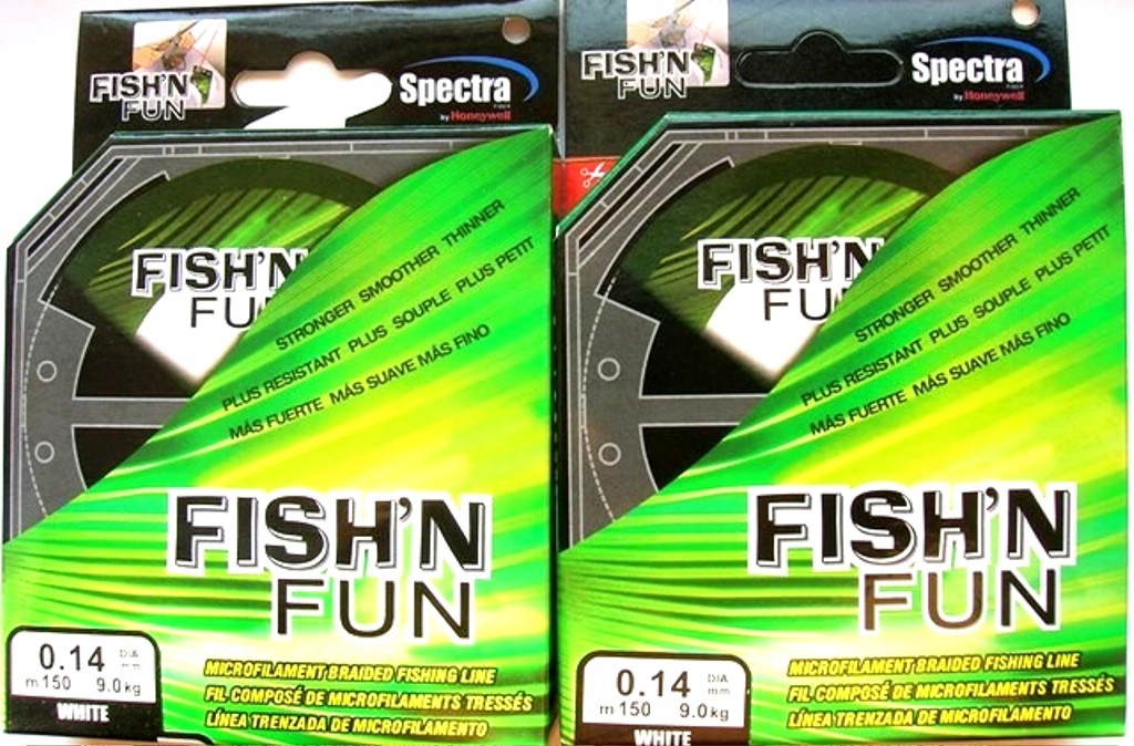 300 Metrów Plecionki Fish'n Fun 0,14mm. 9kg.