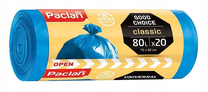 

Paclan Worki na Śmieci Classic 80L 20 sztuk