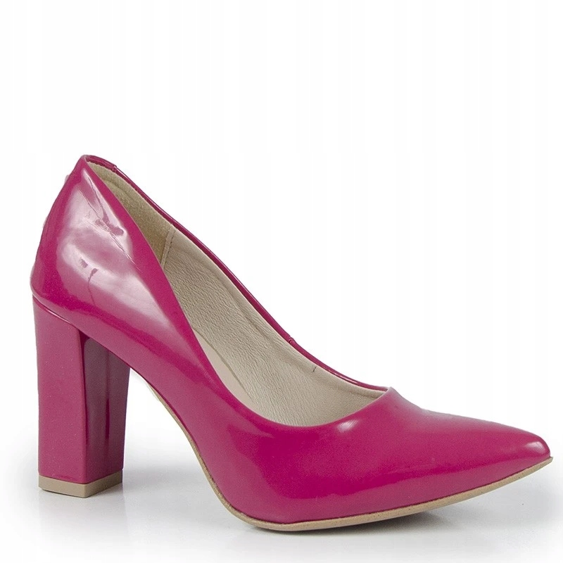 LaRoni E453 Špendlíky Sloupek 8 cm Kůže Fuchsiová 37