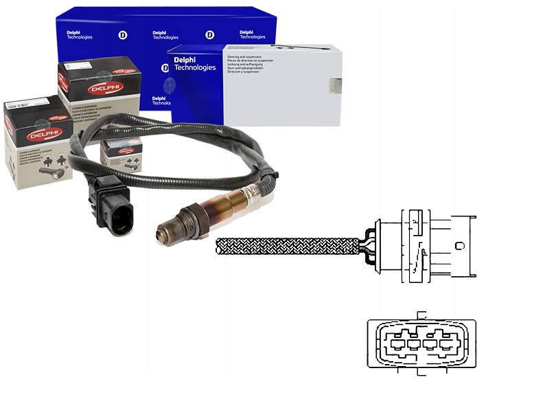 DELES10789-12B1 Lambda Sonda Opel 1,2-1,6 Astra G/ Asistent řidiče #33