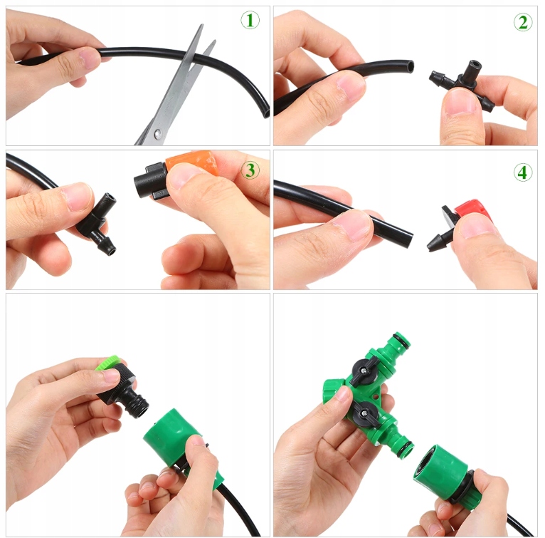 ZESTAW NAWADNIANIA KROPELKOWEGO Roślin SYSTEM AUTOMATYCZNY 103el 20m #007 EAN (GTIN) 5905247737977