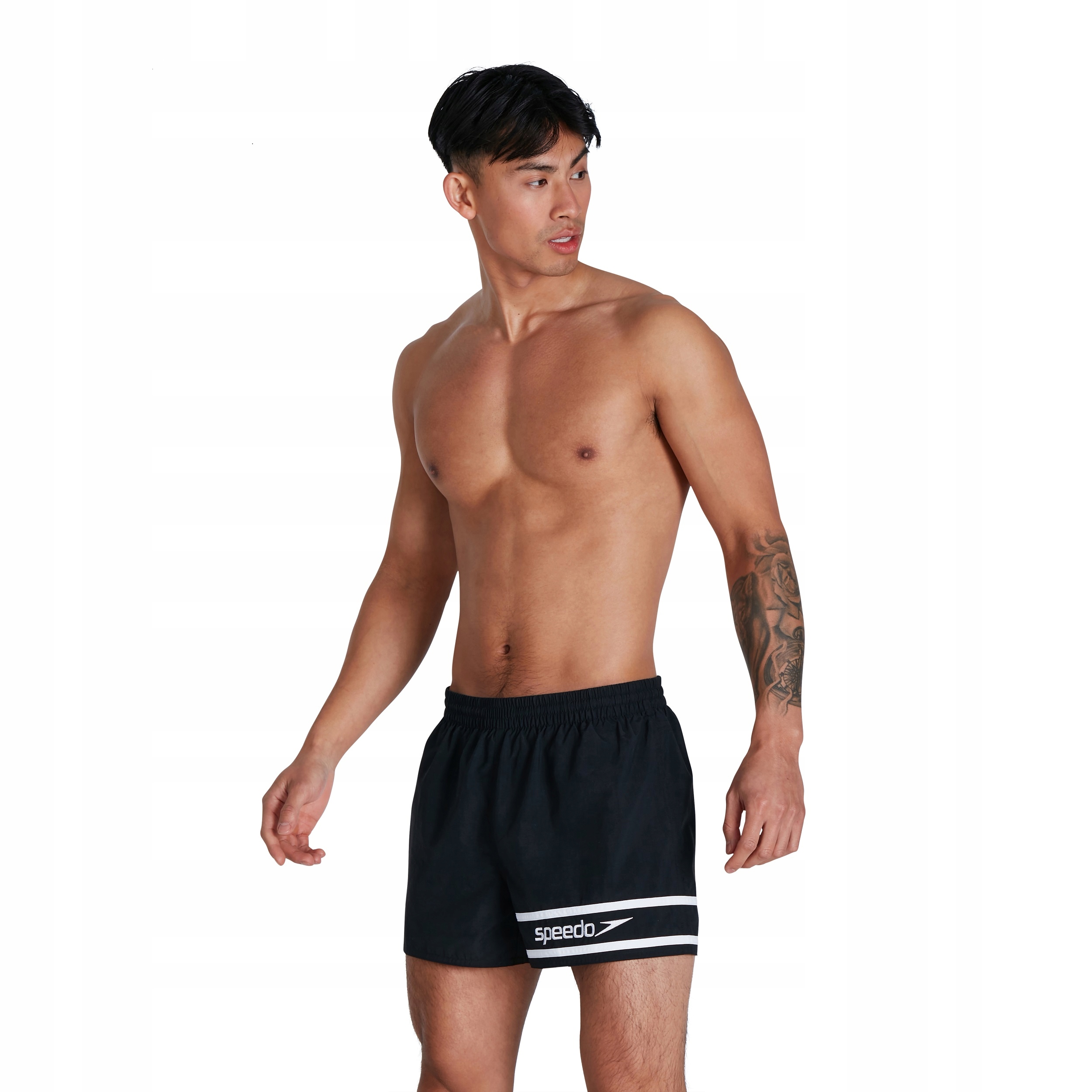 Spodenki Speedo RETRO 13" WATERSHORT AM BLACK/WHITE S