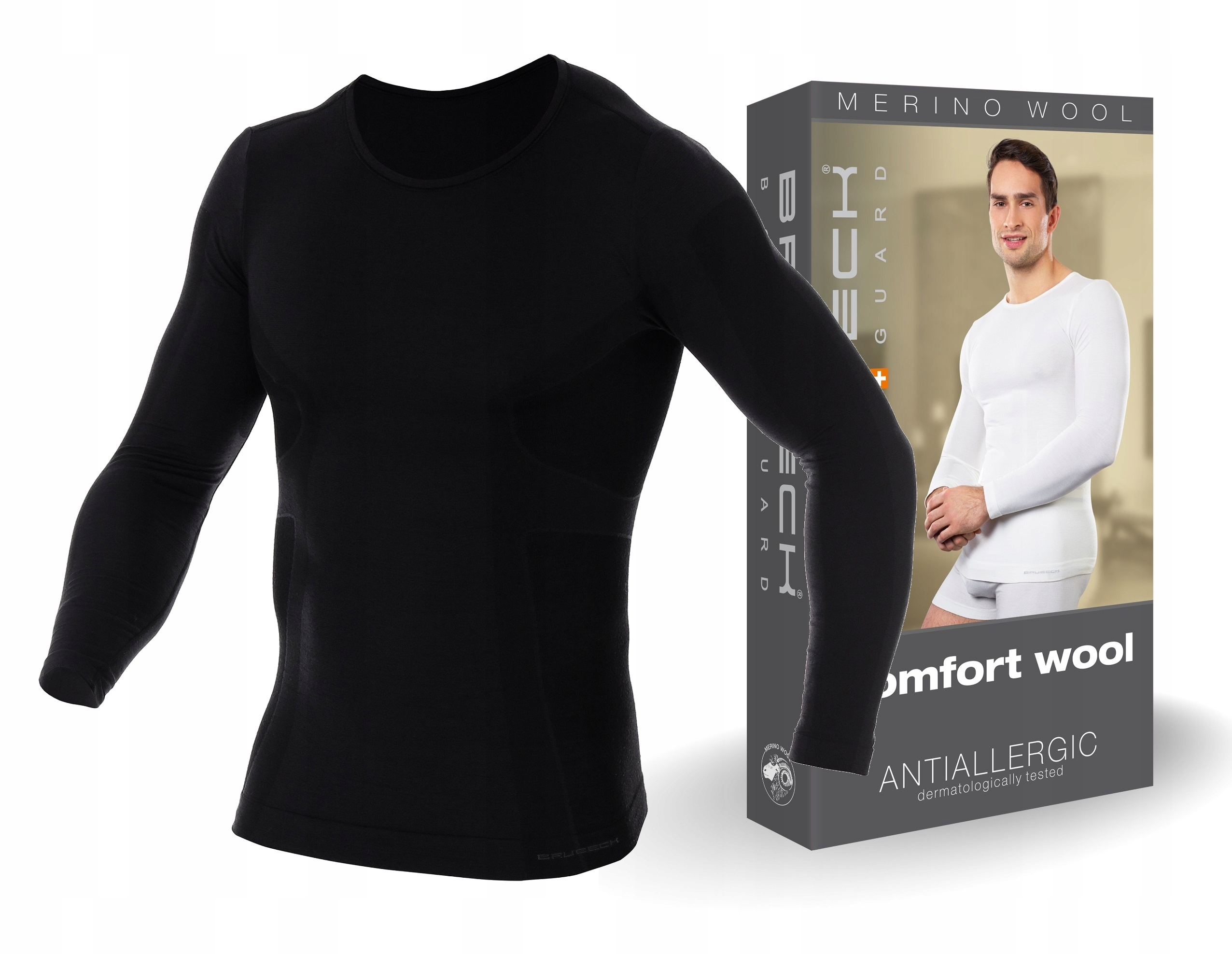 

Brubeck Comfort Wool Koszulka Z Merynosa -M