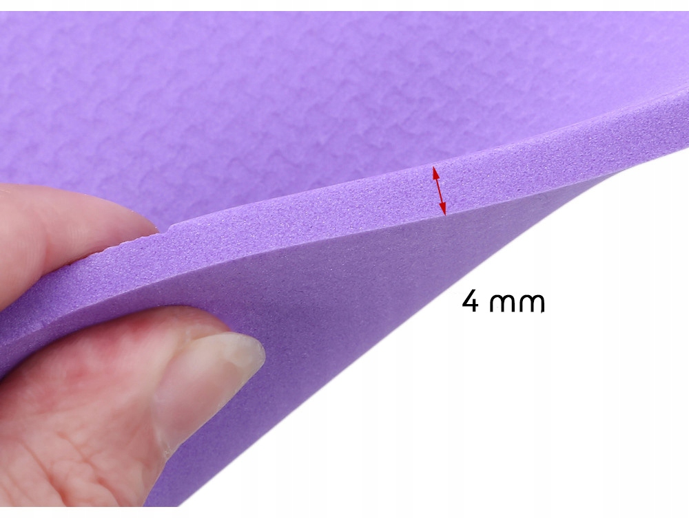 MATA DO JOGA AEROBIKU ĆWICZEŃ KARIMATA POPD NAMIOT PIANKOWA 4MM GRUBA Długość (cm) 174