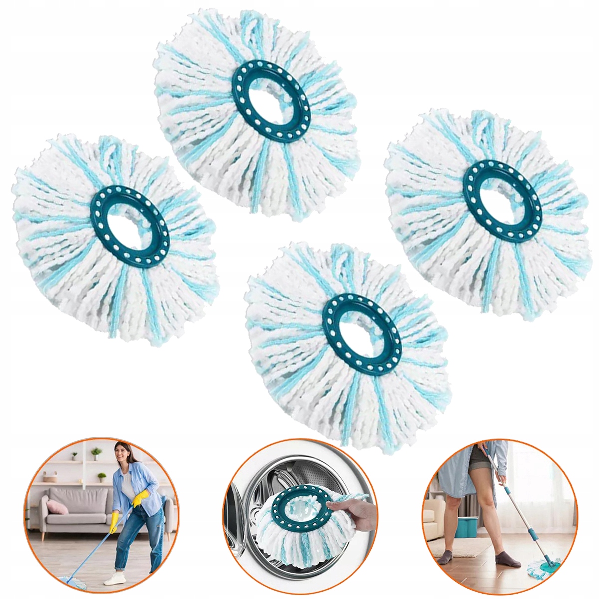 Vložka Do Mopu Leifheit Clean Twist Náhradní Nástavec 4PC