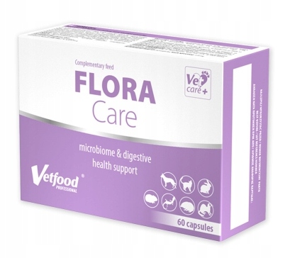 Flora Care VetFood 60 kaps. probiotyk Synbiotyk dla psa i kota