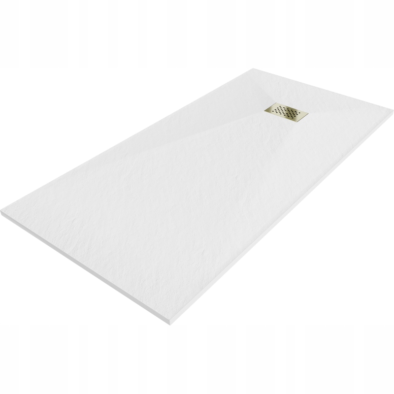 Mexen Hugo obdélníkový sprchový kout Smc 180 x 90 cm, bílý, zlatý kryt 42