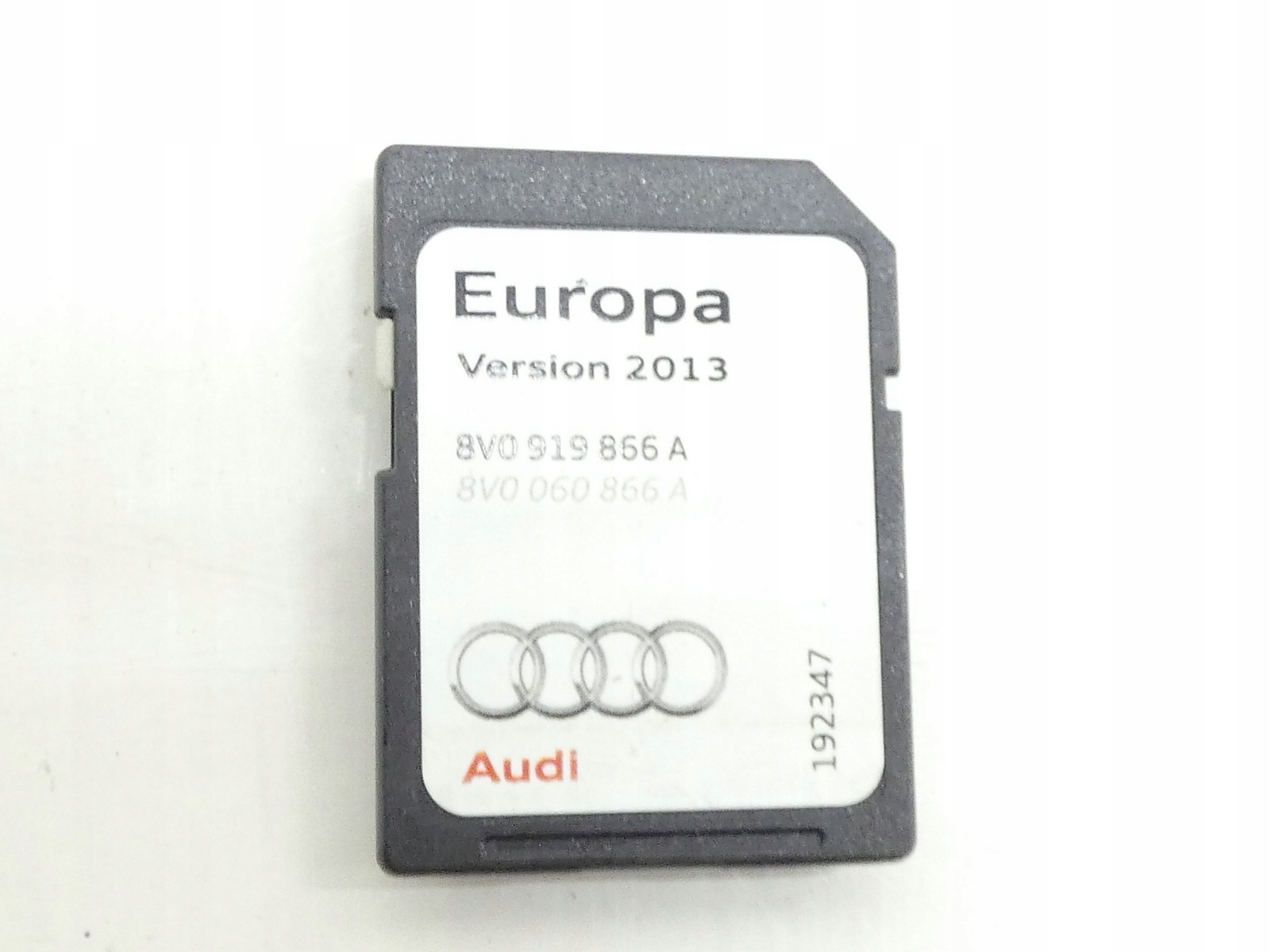KARTA der Navigation SD EUROPA 2013 AUDI A3 8V A4 B8 A5 8T 8V0919866A