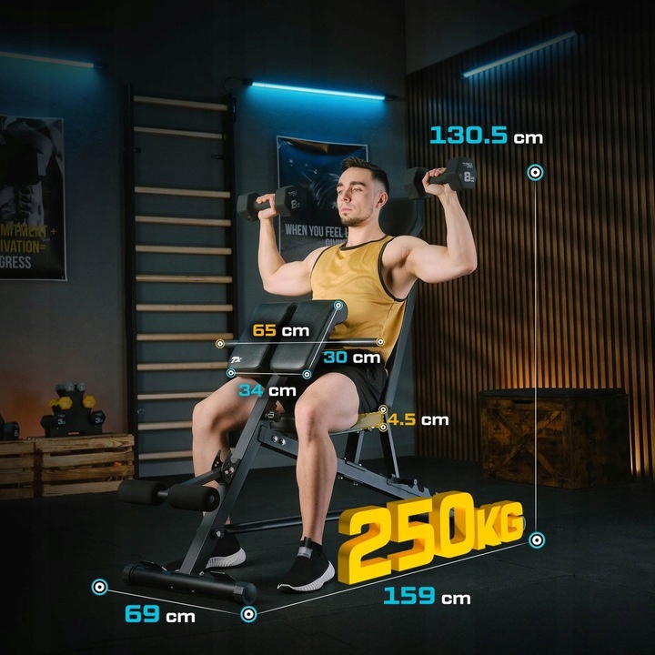 ŁAWKA TRENINGOWA MODLITEWNIK DO ĆWICZEŃ ZAAWANSOWANA ŁAWKA WIELOFUNKCYJNA Stan opakowania oryginalne