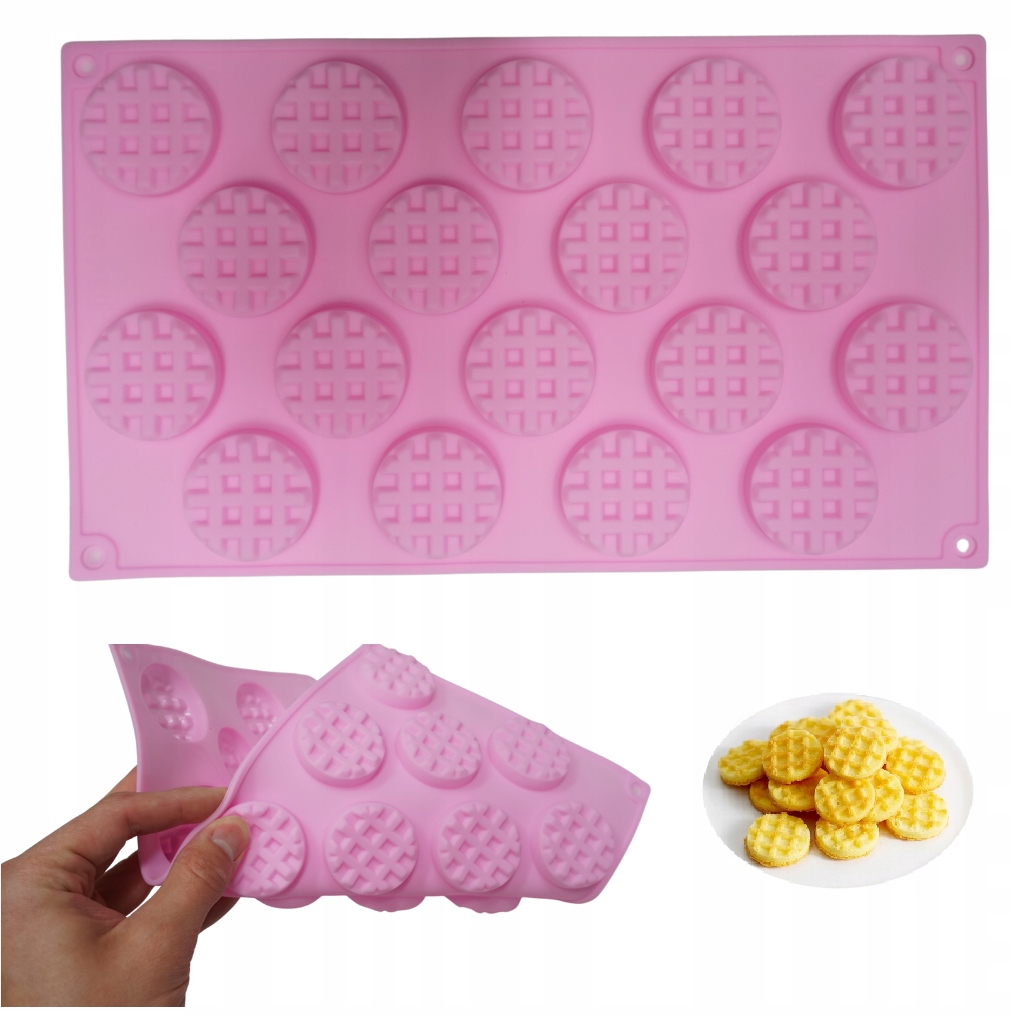 

Forma Silikonowa Do Gofrów Mini Gofry Wafelki MIX