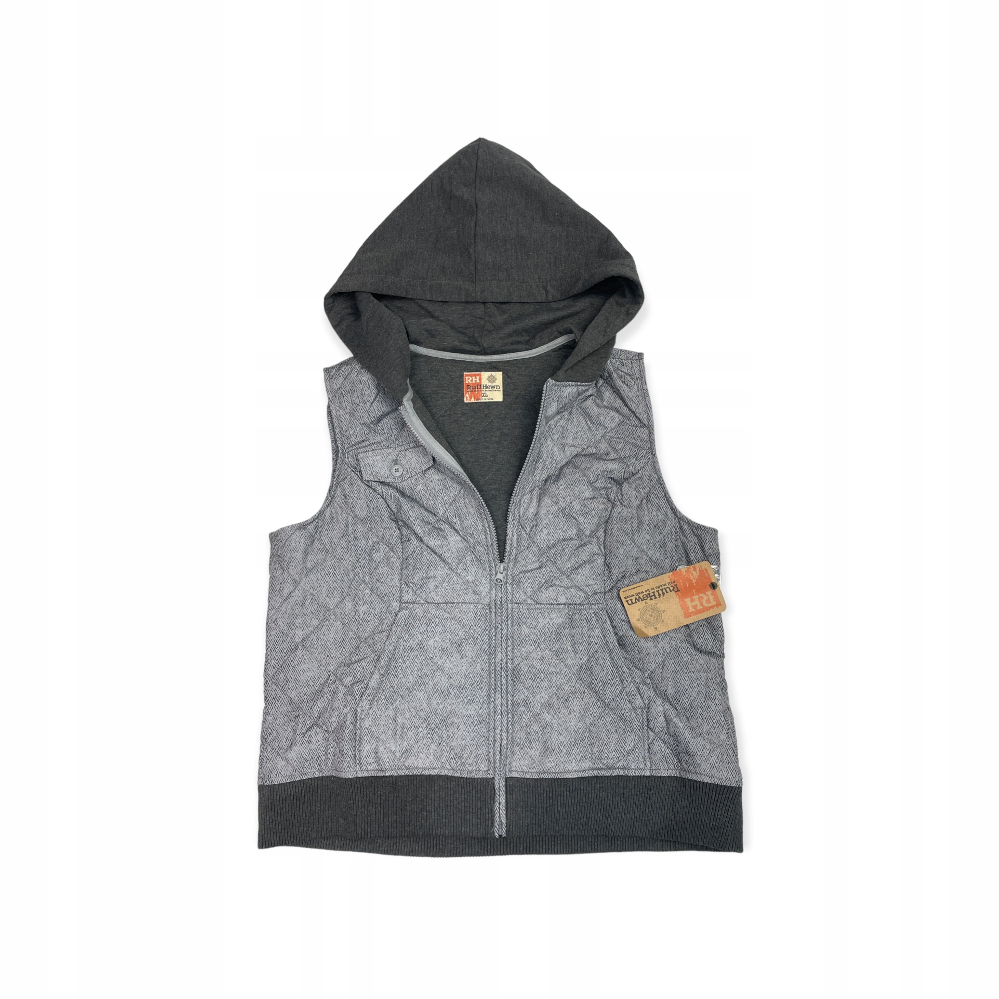 Dámská vesta vesta s kapucí kapuce XL