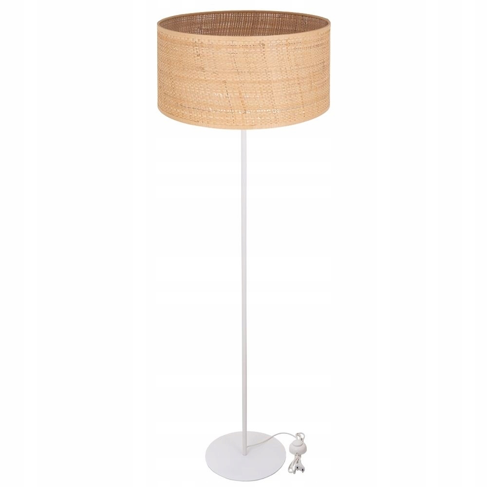 LAMPA STOJĄCA PODŁOGOWA RATAN WALEC 40CM BOHO