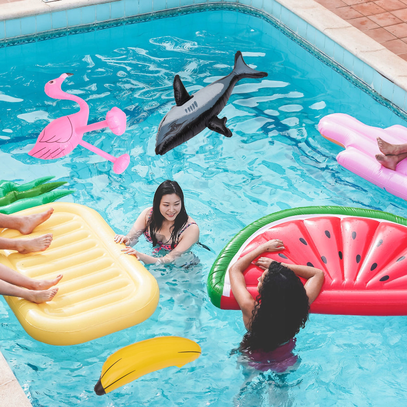 DMUCHANE ZABAWKI BASENOWE 4 SZT Model 31118394