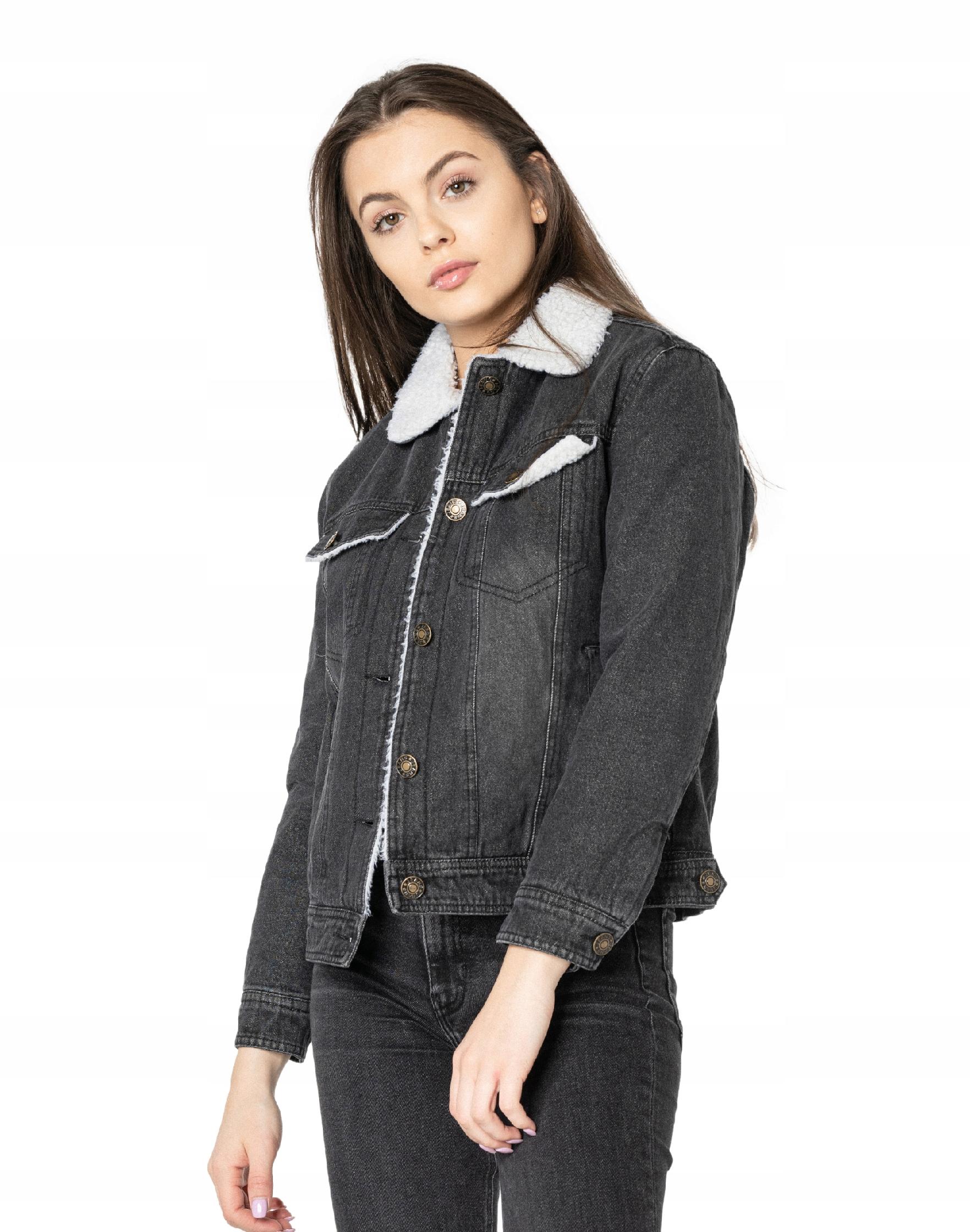 

Kurtka Katana Jeans Ocieplona Kożuszkiem 2014 r XL