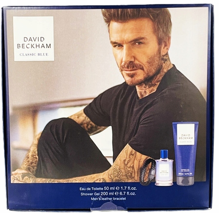 David Beckham Classic Blue 50ml Edt Żel p/pr 200ml Bansoletka