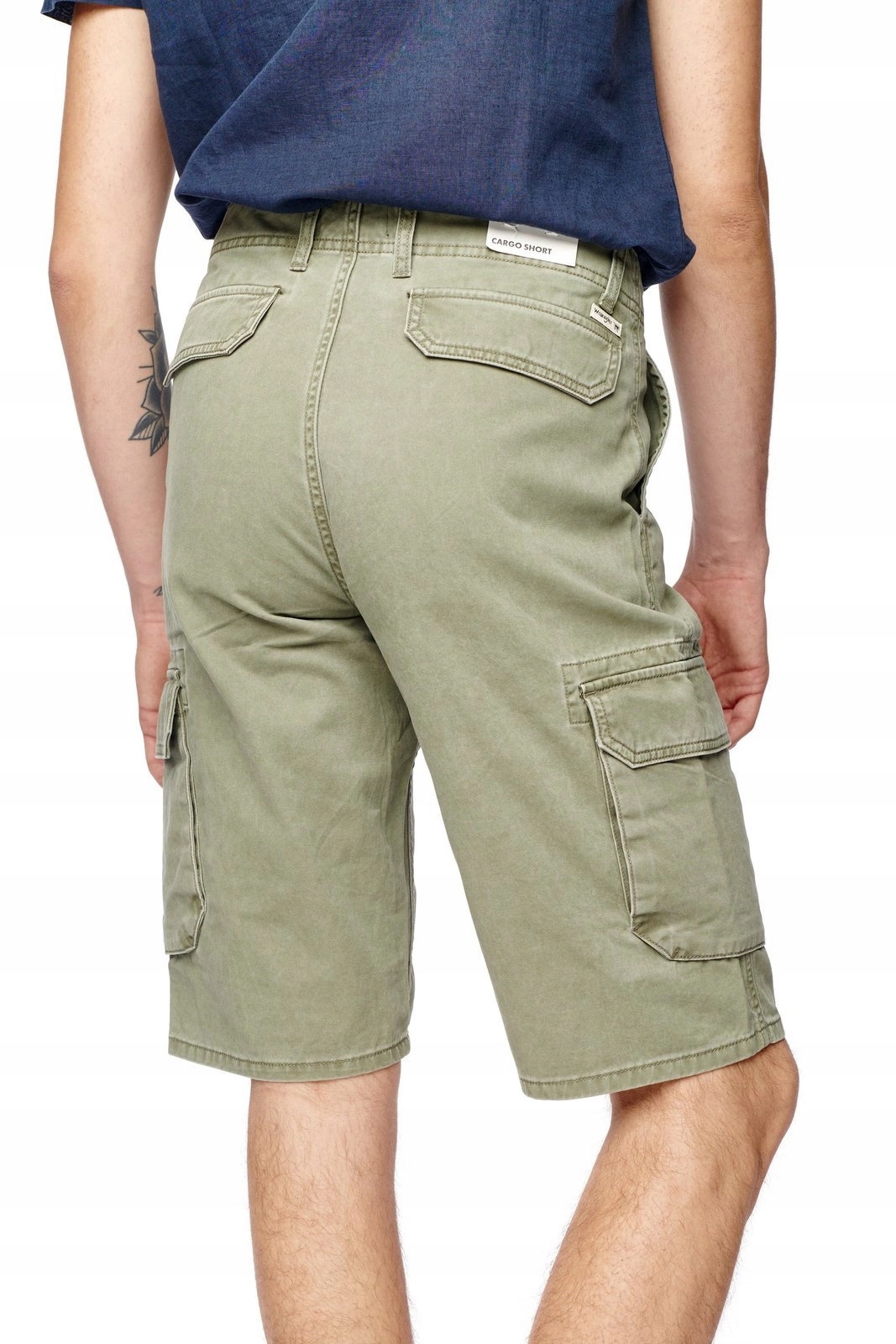 Pánské kraťasy Wrangler Cargo Short Dusty Olive W15DKC275 W29