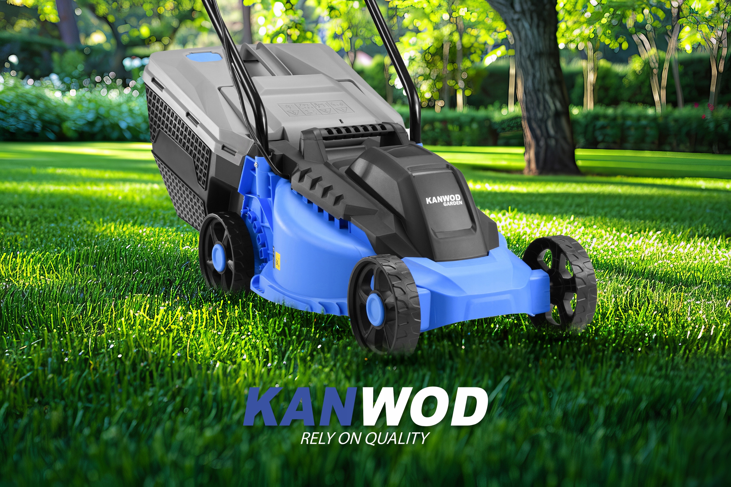 KOSIARKA ELEKTRYCZNA LEKKA MOCNA DO TRAWY DUŻY KOSZ 30L 2000W KANWOD EAN (GTIN) 5905999060255