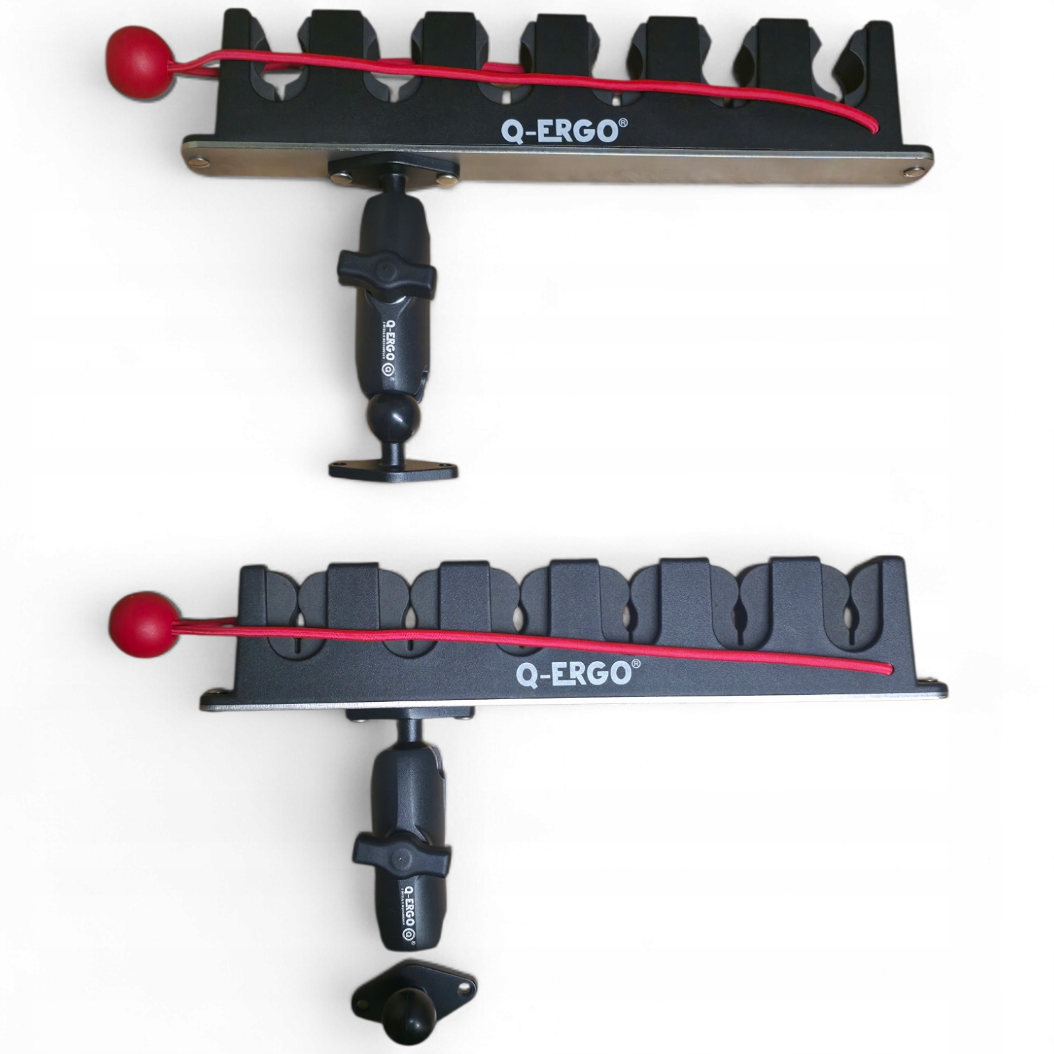 Uchwyty Grzebienie Na Wędki Do Łodzi Pontonu Q-ergo Podstawa Owalna