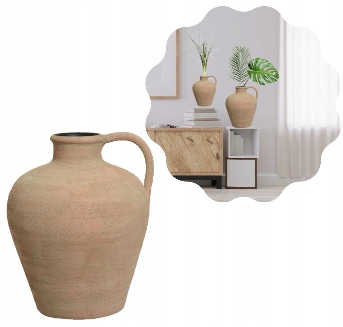 

Wazon 37 cm amfora ceramika portugalska handmade