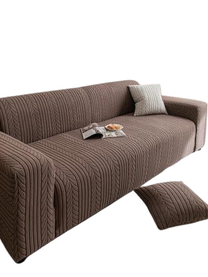 Shein Přehoz Na Pohovku A Polštář, Hnědý, 1 Db