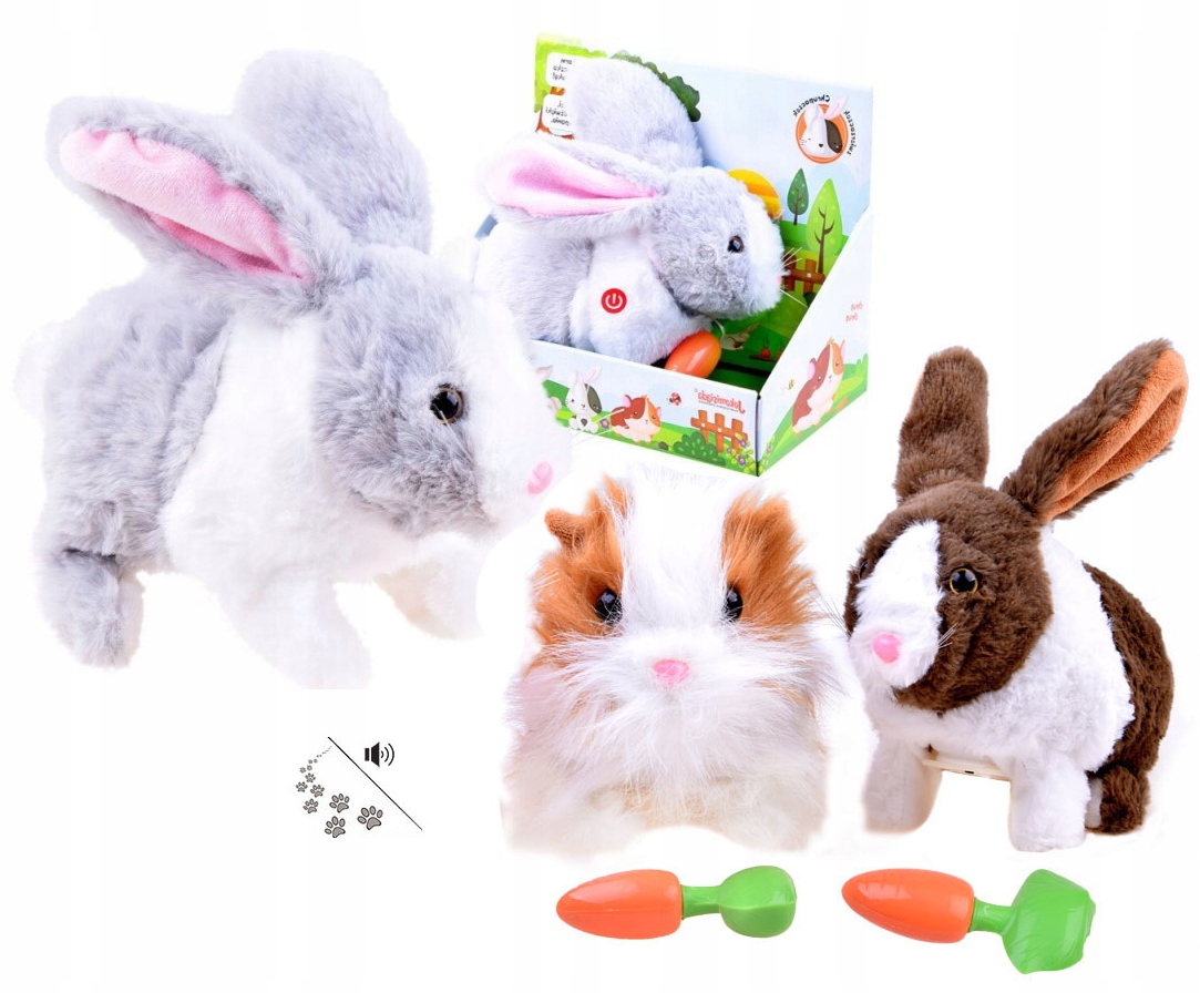 

Interaktywny Królik Kica Zwierzątko Pluszak Dzwięk