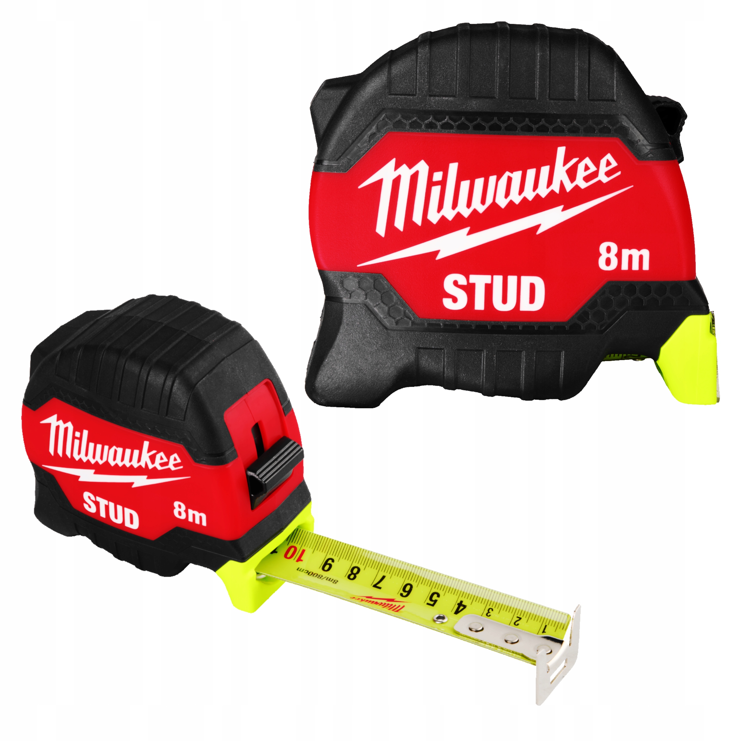 Miara Taśma Miernicza Zwijana Metrówka Metalowa Z Blokadą Miarka 8M 33MM