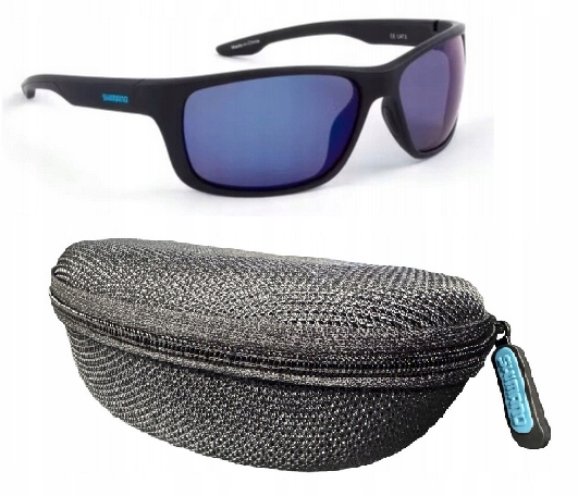Shmgfmbbm Polarizační brýle Shimano Atares Matte Black & Blue Mirror