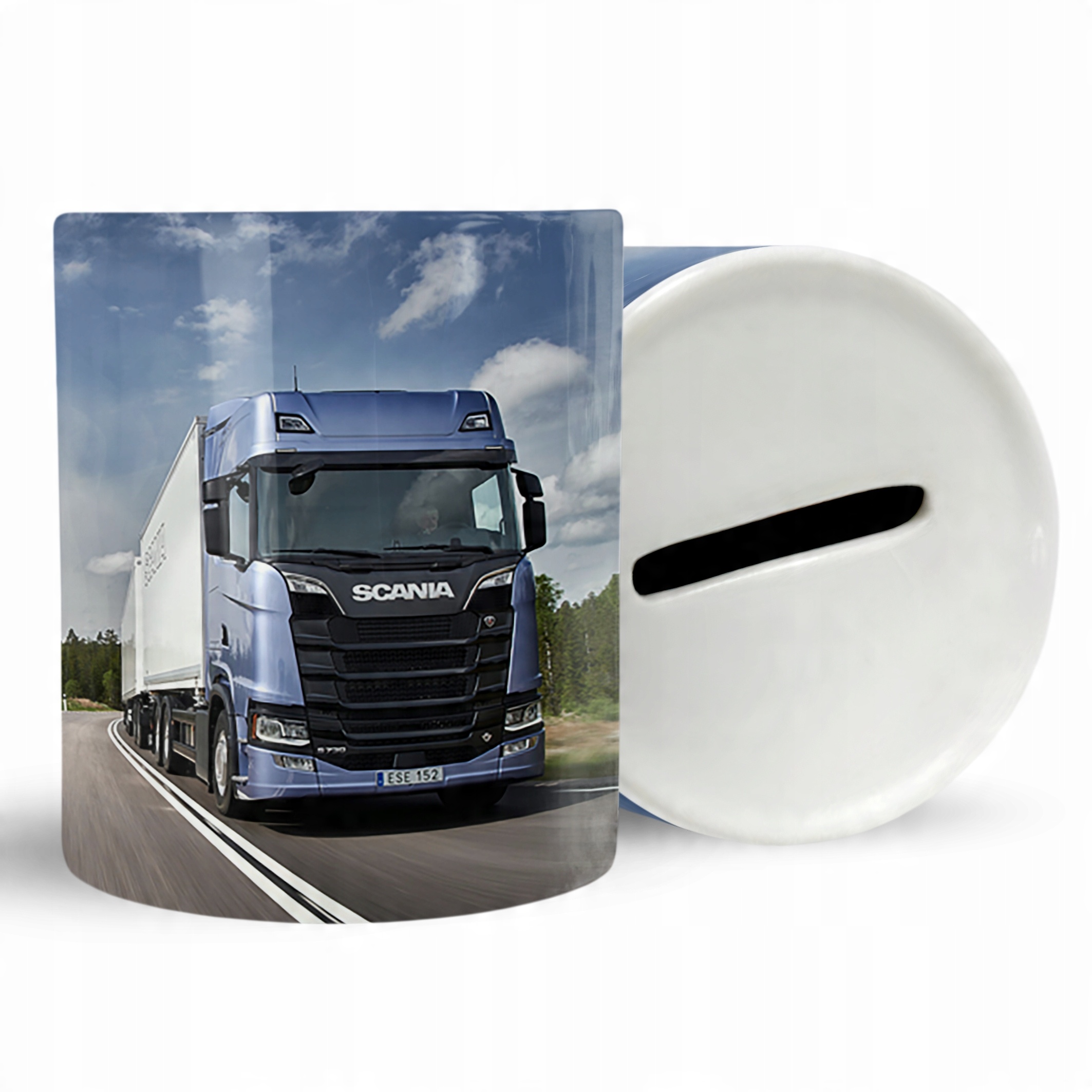 

Skarbonka Firmy Tirów Scania Prezent+tekst