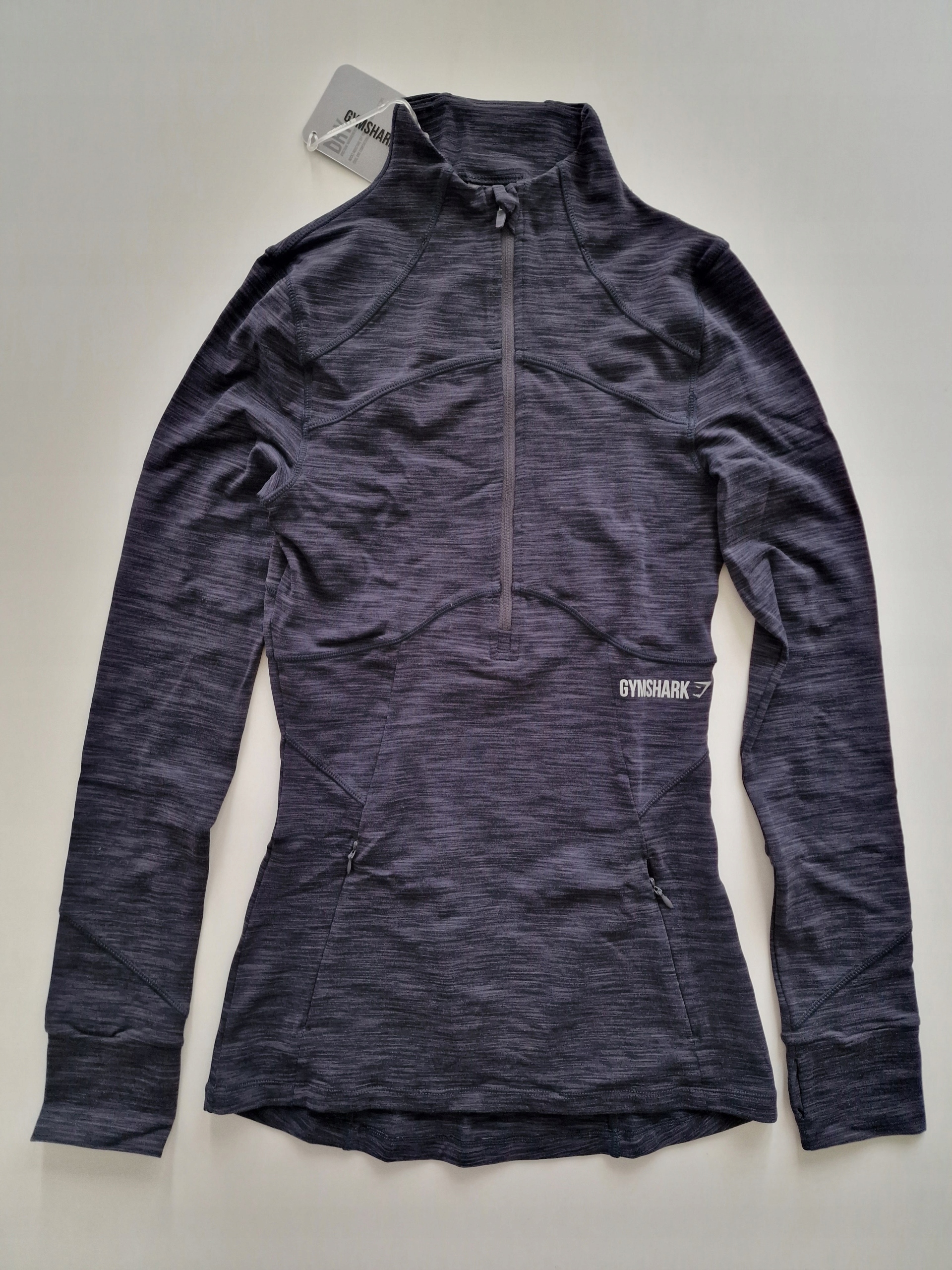 Gymshark Bluza Top Sportowa Treningowa Limit 1/2 Zip Pullover 34 Xs