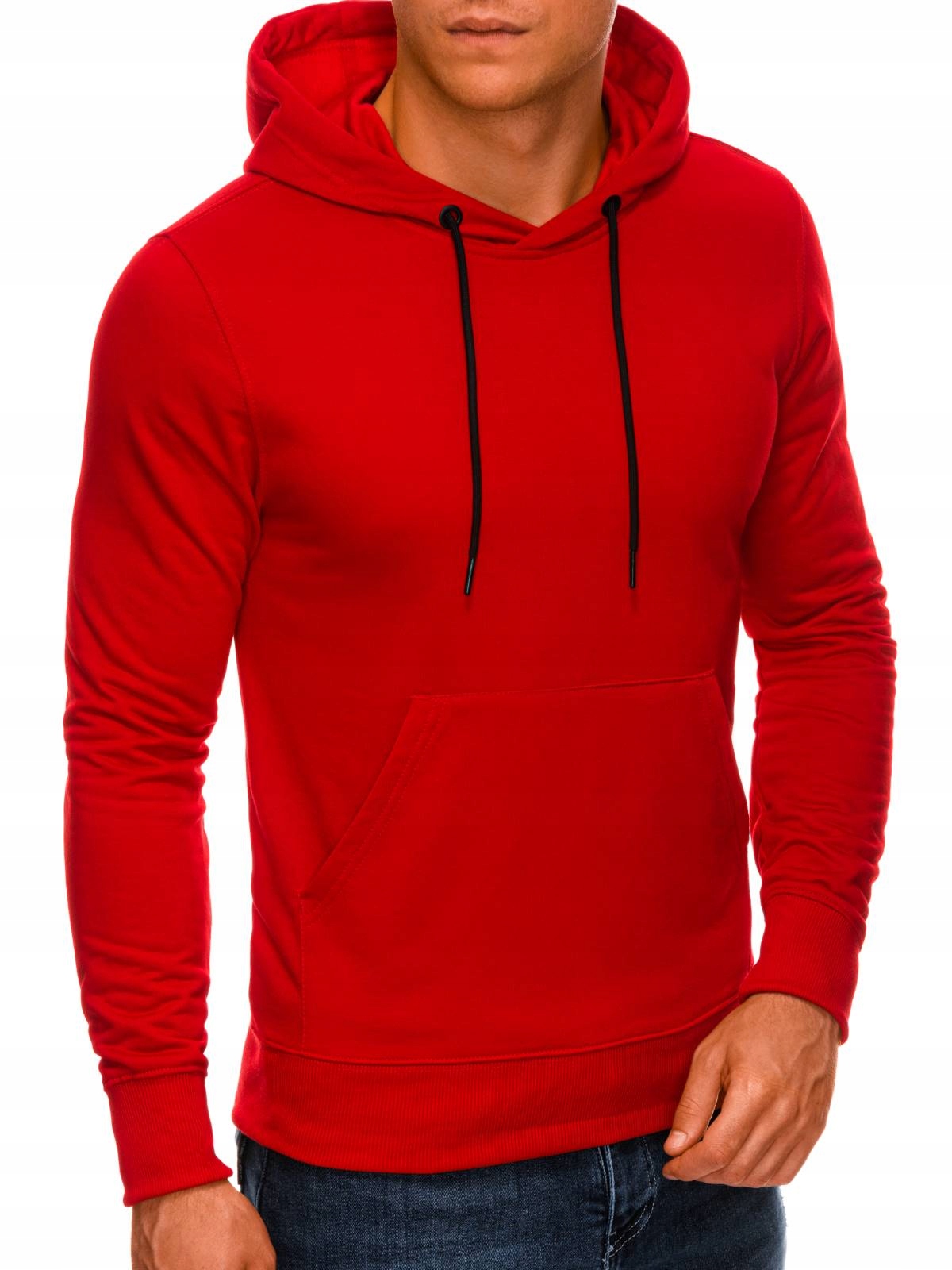 

Bluza męska z kapturem 1213B czerwona S