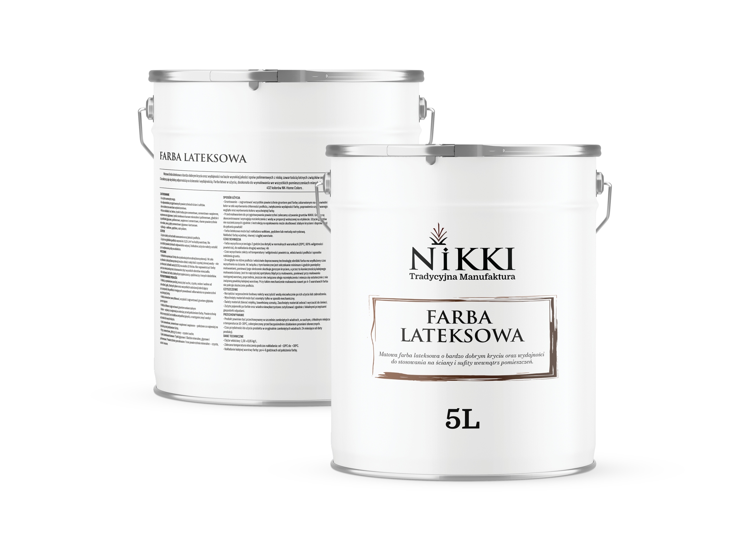 Latexová Farba Na Stenu Farba Modrá H0169 2x5L Hlboká Matná