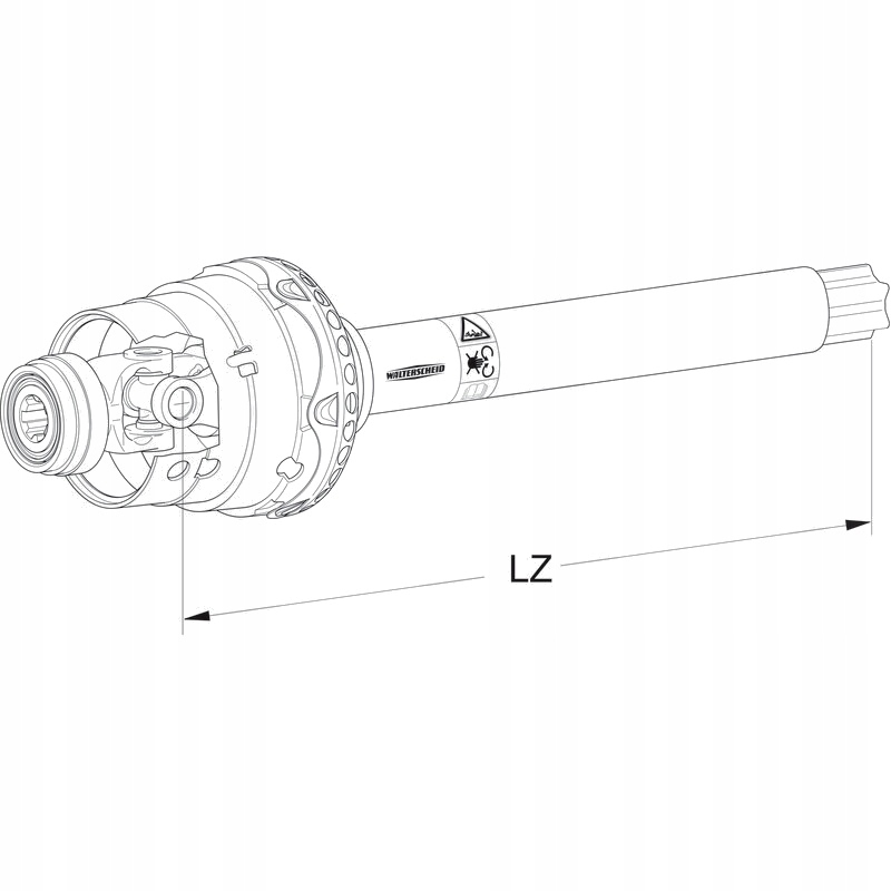 Walterscheid Połowa wału przegubowego 2380 1125 1 3/8" SDF Numer katalogowy części 395113195