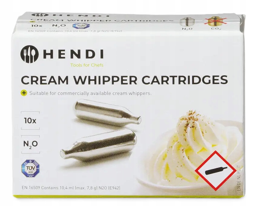 SYFON DO BITEJ ŚMIETANY HENDI 0,5L PROMOCYJNY LIMITOWANY ZESTAW Z NABOJAMI Marka Hendi