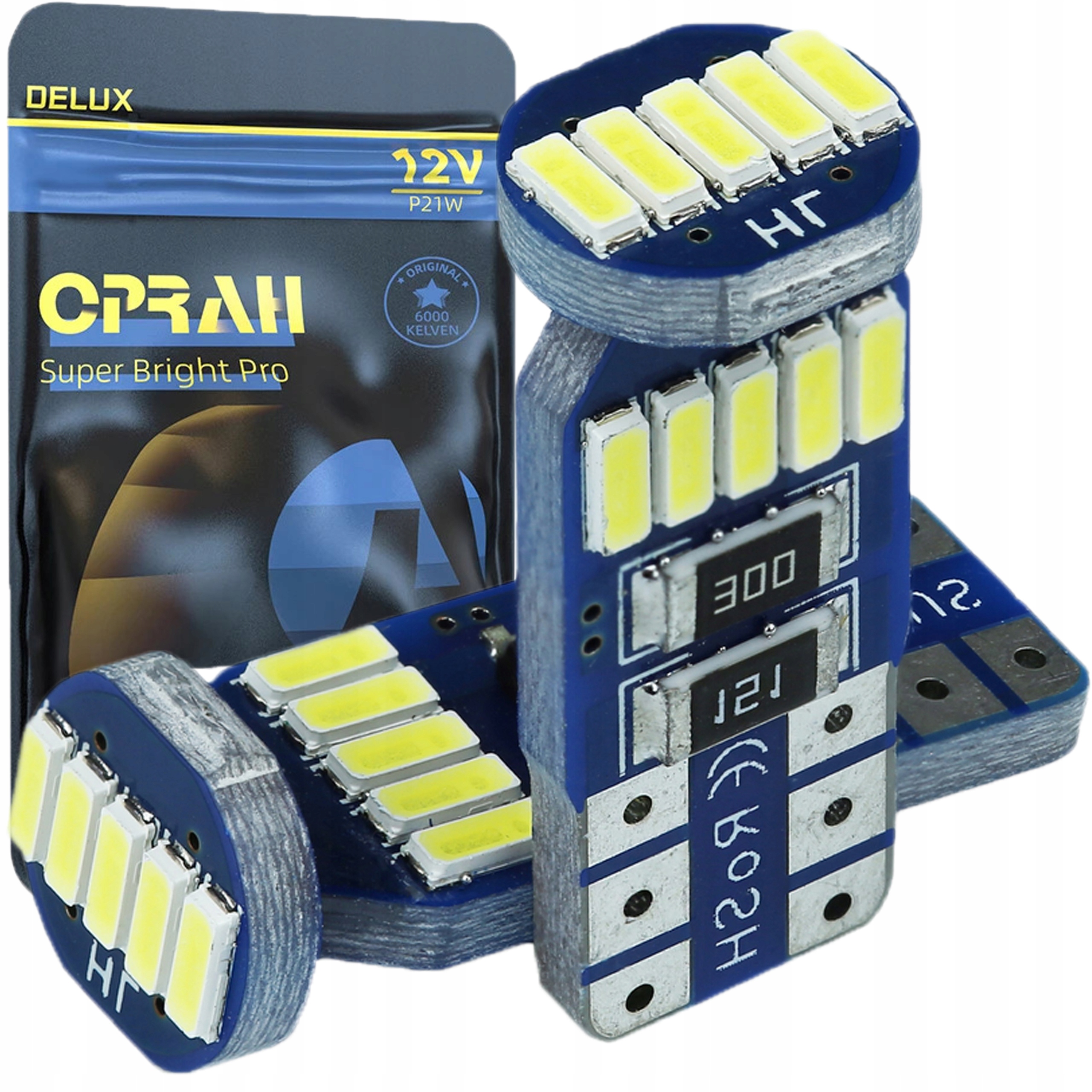 Żarówka Led W5W 15 Smd 4014 Can Bus Stabilizator Postojówka Wnętrza Biała