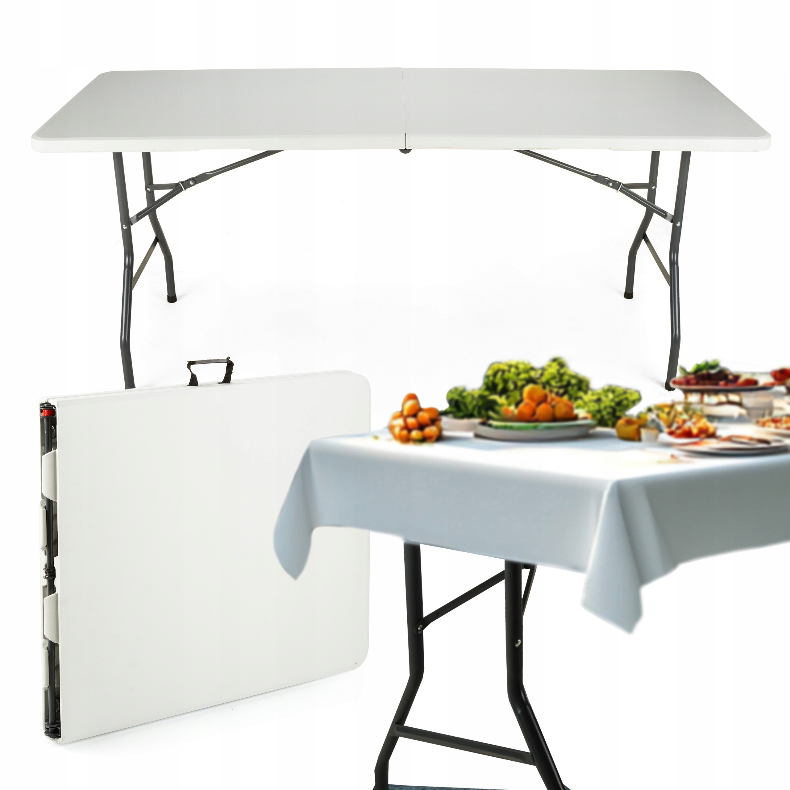 Skládací Cateringový Stůl Zahradní Banketový Kufr 180X70 Outtec