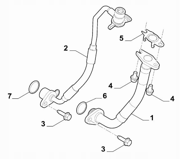 ORYGINALNA USZCZELKA SMAROWANIA TURBINY ALFA FIAT JEEP 6000628638 Numer katalogowy części 6000628638