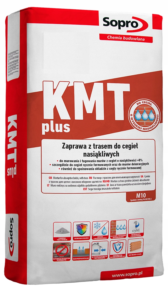 

Sopro Kmt plus 182 szara zaprawa do klinkieru 25kg