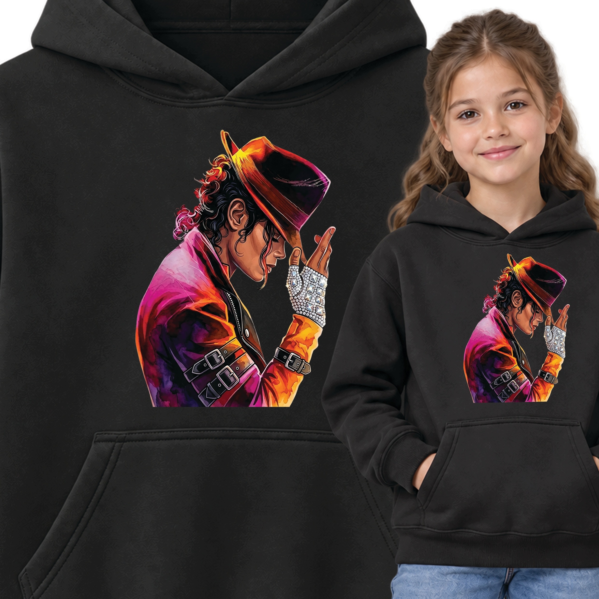 Bluza Michael Jackson Dziecięca Dla Fana Król Pop 7-8