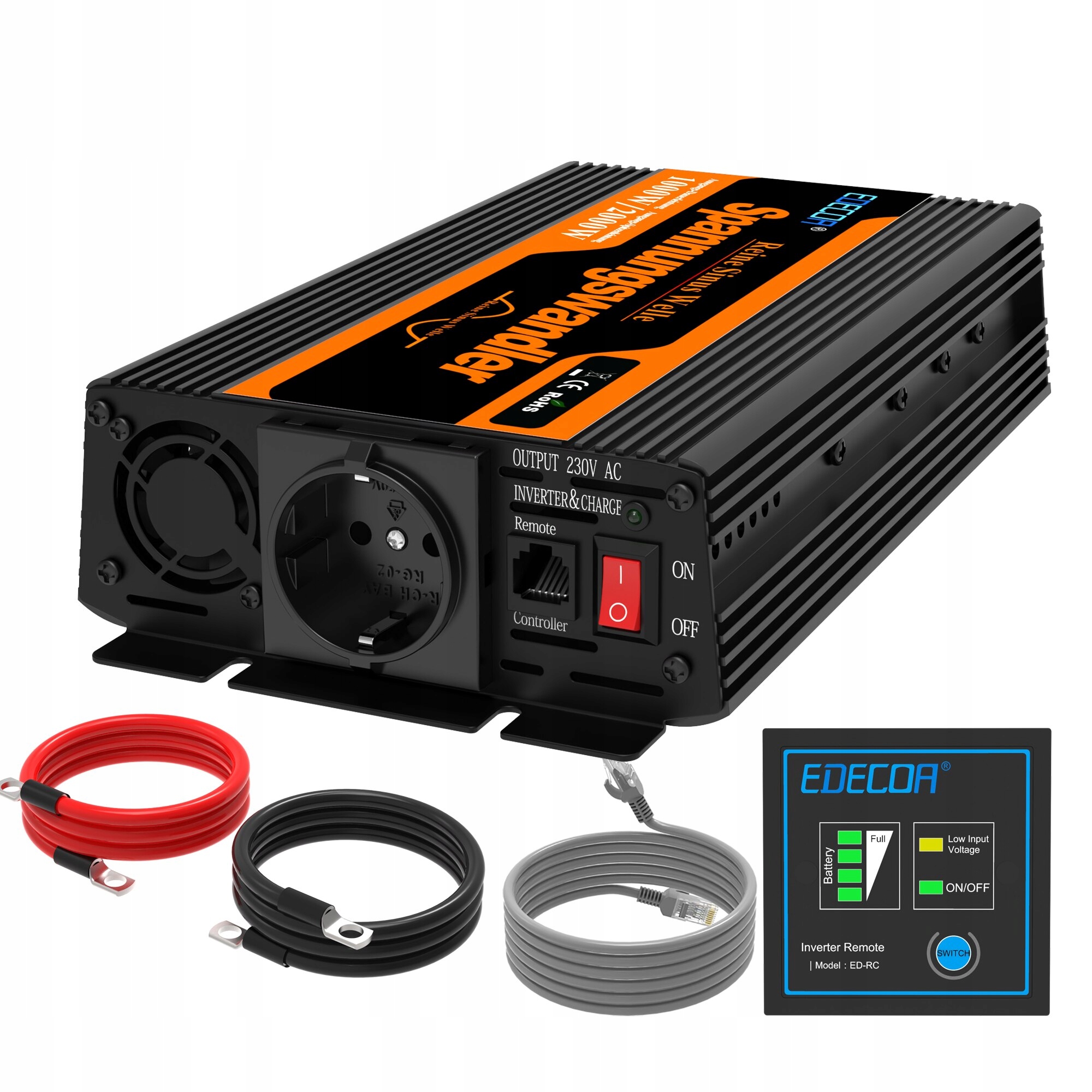 Měnič Napětí proudu Invertor Měnič 1000W 230V