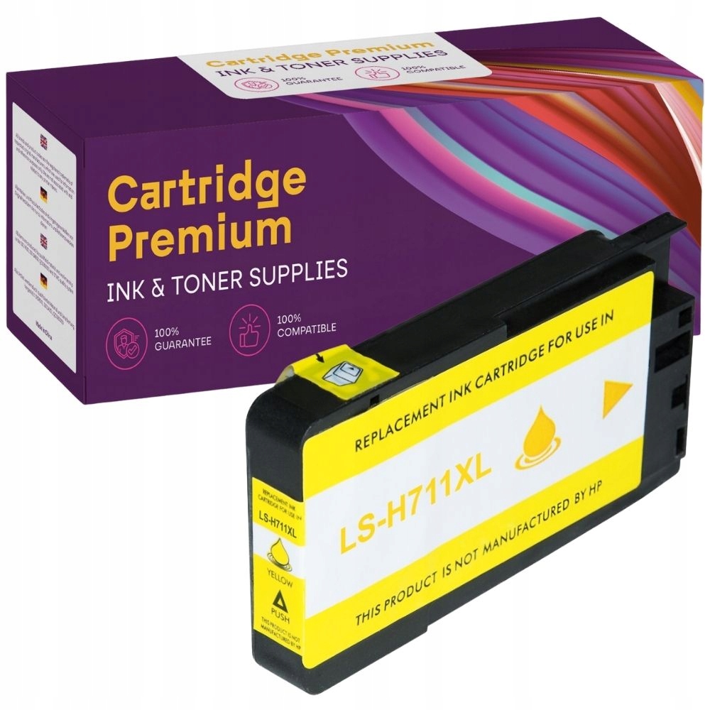 

Tusze do Hp Designjet T120 T520 711XL Yellow