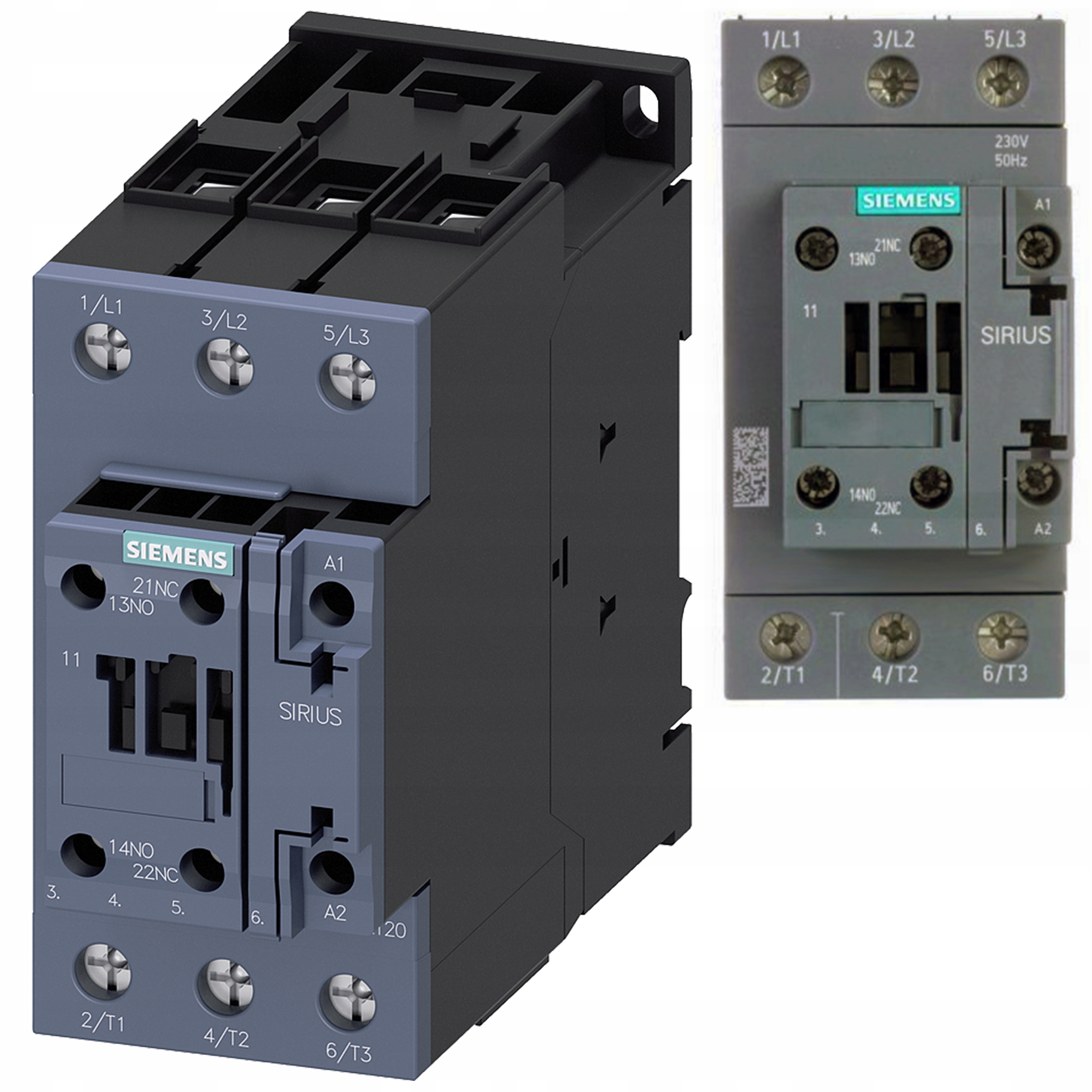 Stýkač výkonu 22 kW 400 V AC-3 1NO+1NC 230 V Ac 3P S2