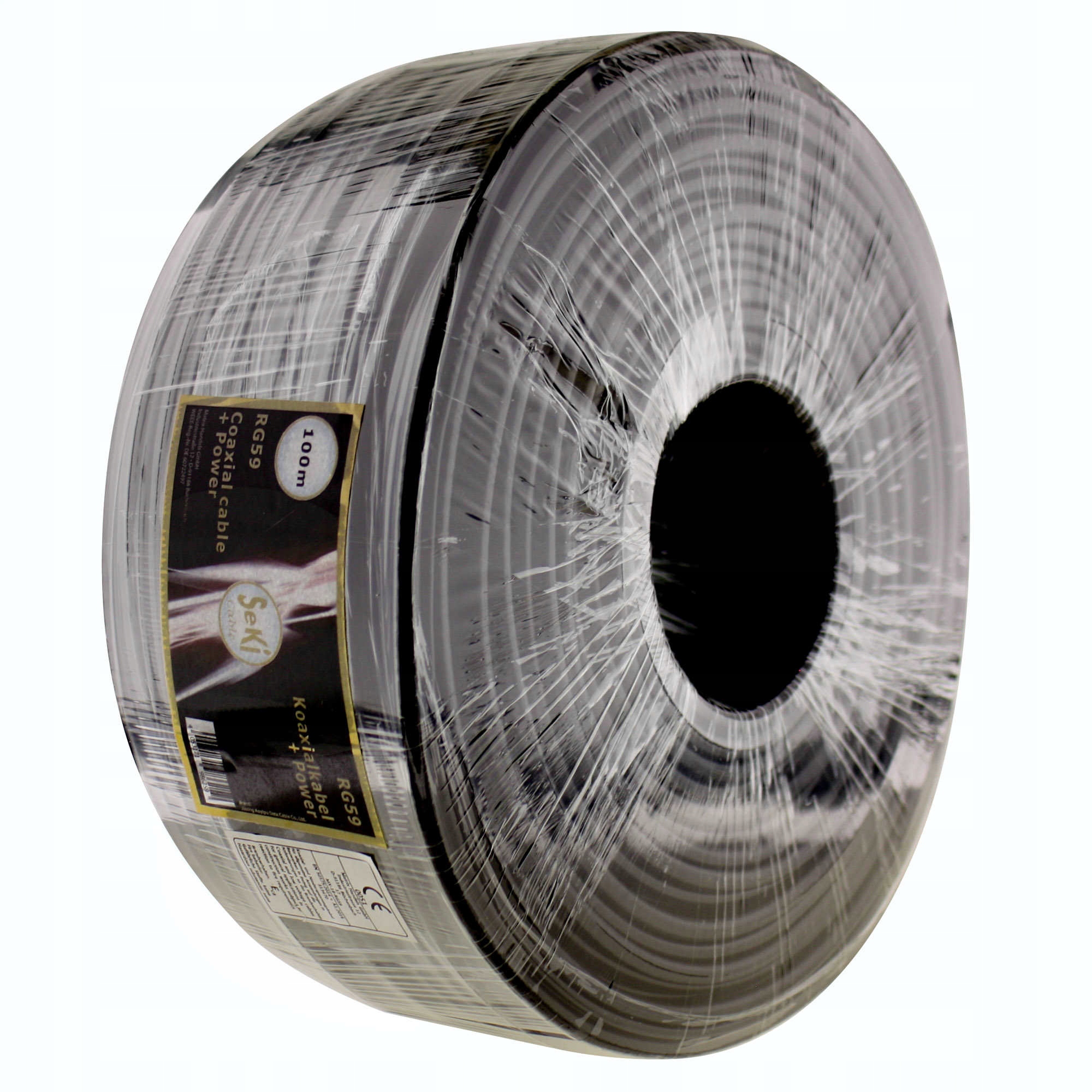 Kábel pre Tv RG-59 napájanie Anténový kábel Se-Ki RG-59 100 m