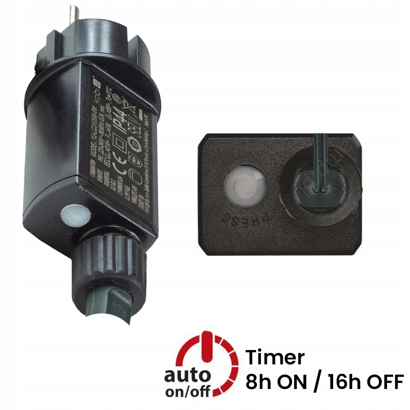 SOPLE ZEWNĘTRZNE 20m 500 LED GĘSTE LAMPKI ŚWIĄTECZNE | CIEPŁE BIAŁE + FLASH Kolor lampek biały