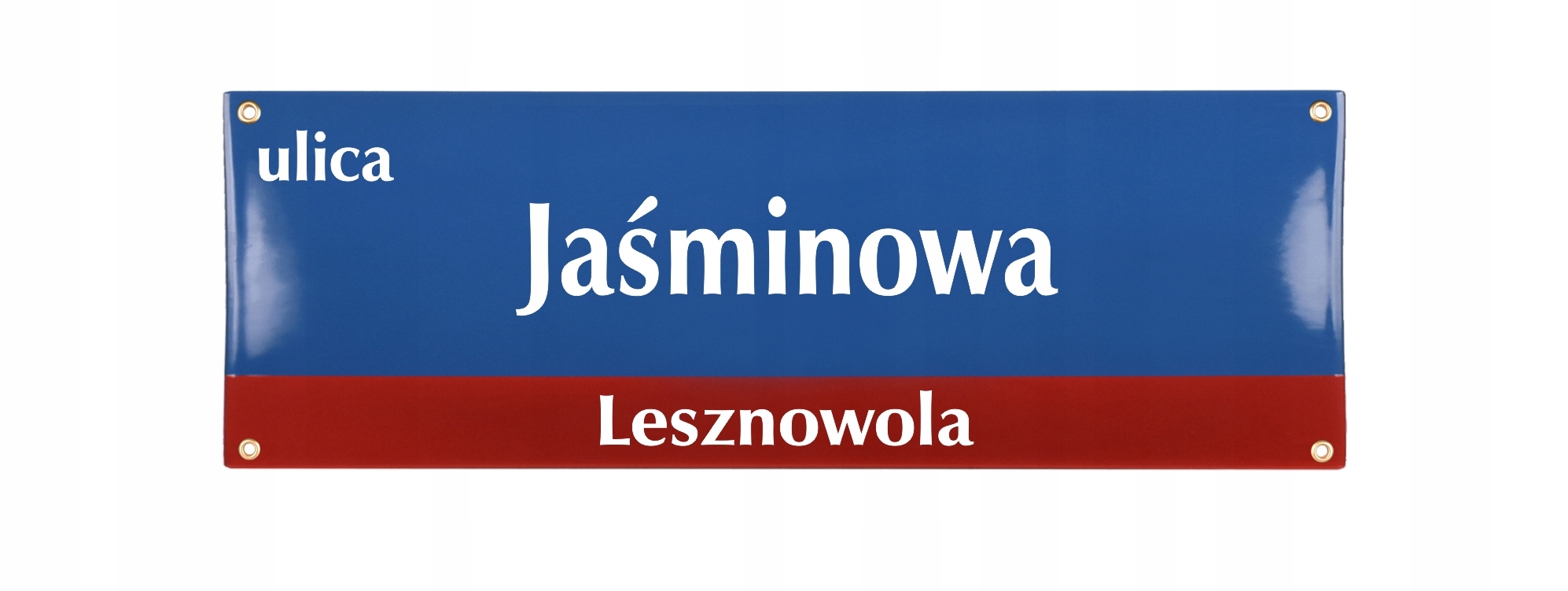 Varšavská pouliční tabule Emaliovaná 20x60 cm