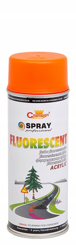 

Fluor Fluorescencyjny Pomarańcz Lakier Farba Spray