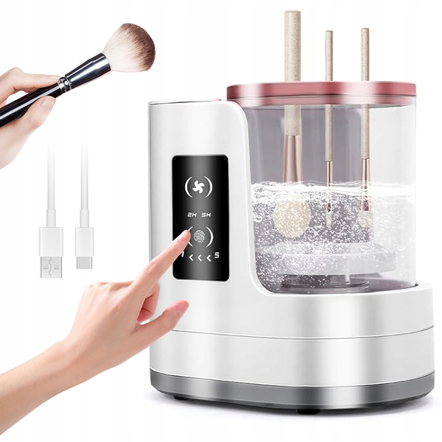 Mycí zařízení pro mytí kosmetických štětců Elektrické na make-up 8W